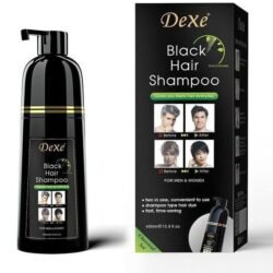 Dexe 400ML BLACK HAIR SHAMPOO- 2 IN ONE+ FREE GLOVES