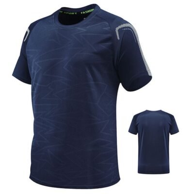 Fashion 2 PCS Men's T-Shirt & Shorts Set - Navy Blue