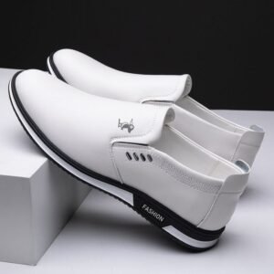 Fashion Men's Formal Casual Peplum Shoes - White