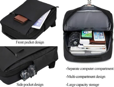 16 Inch Laptops Backpack USB Business School Bags Anti-Theft Men Women Travel Rucksacks