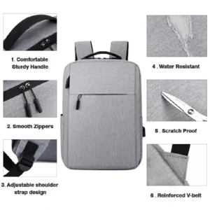 16 Inch Laptops Backpack USB Business School Bags Anti-Theft Men Women Travel Rucksacks