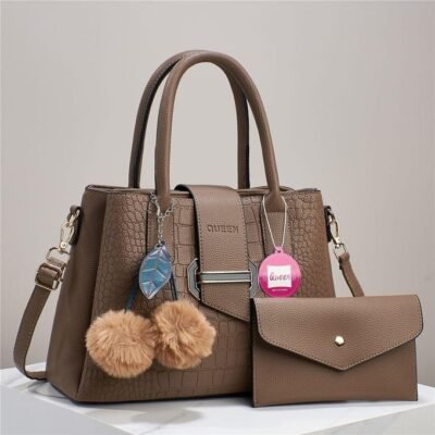 Fashion 2 in 1 classy Queen handbag