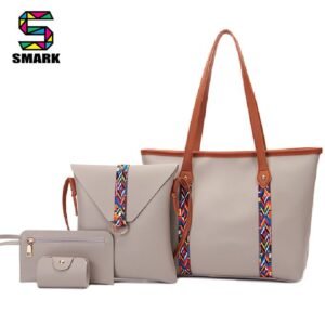 Fashion 4 PCS Women Bags Ladies Bags Handbags Purse Shoulder Bags Tote Bags