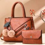 Fashion Latest Design Fashion Women's And Ladies Hand Bags 2 IN 1 Set