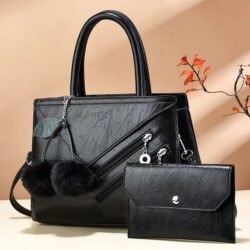 Fashion Latest Design Fashion Women's And Ladies Hand Bags 2 IN 1 Set