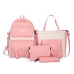 Fashion School Bags For Girls Backpack Bag Combo Set-4Pcs