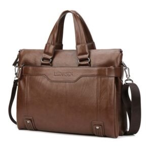 High Quality Fashionable PU Leather Business Laptop Bag For Men