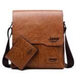 Men PU leather single shoulder bag fashion shoulder bag business bag men's crossbody bag business cross-body sling bag