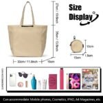 STY 2 In 1 Women Large Capacity Tote Coin Purse Set Ladies Handbag Nylon Bag