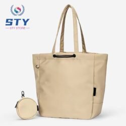 STY 2 In 1 Women Large Capacity Tote Coin Purse Set Ladies Handbag Nylon Bag