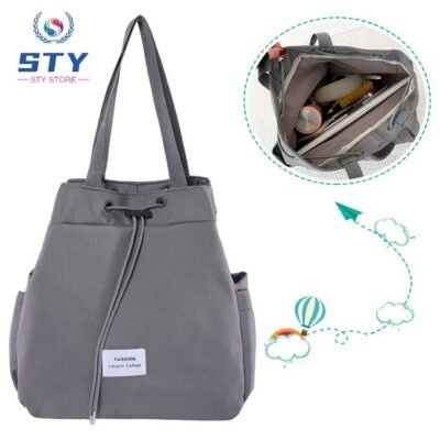 STY Ladies Drawstring Backpack Schoolbag Outdoor Travel Bag Tote Bag Handbags