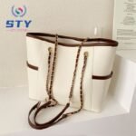 STY Ladies Shoulder Bag Women Handbags Tote Bag Commuter Bag PU Chain Bag