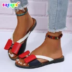 Fashion Ladies shoes sandals Elegant Women's Bowknot Flat - Casual Comfortable and Stylish