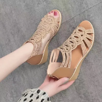 Fashion Ladies Comfortable Wedges And Soft Soles Sandals