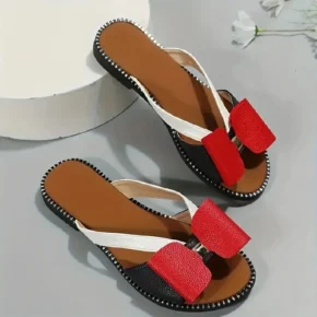 Fashion Ladies shoes sandals Elegant Women's Bowknot Flat - Casual Comfortable and Stylish