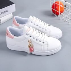 Fashion Ladies Sneaker Shoes Causal Shoes Buy A Size Larger Than Usual White