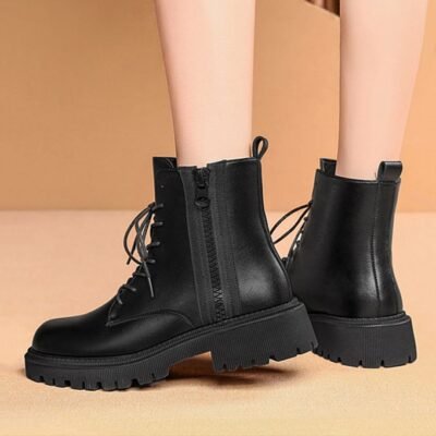 Fashion Women's Shoes Martin Boots Female British Style All-match Fashion Ladies Casual