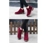 Ankle & Bootie Shoes Women Fashion Thick Sole Ankle Boots Comfortable Plus Size Snow Boots for Women Female Platform Boots Botas De Mujer