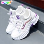 SXCHEN New Women's Shoes Sneakers Women Season All-Match Shoes Ladies Platform Ladies Shoes Running Shoes Girls Sneakers Buy a Size Larger than usual Casual High daddy Work...